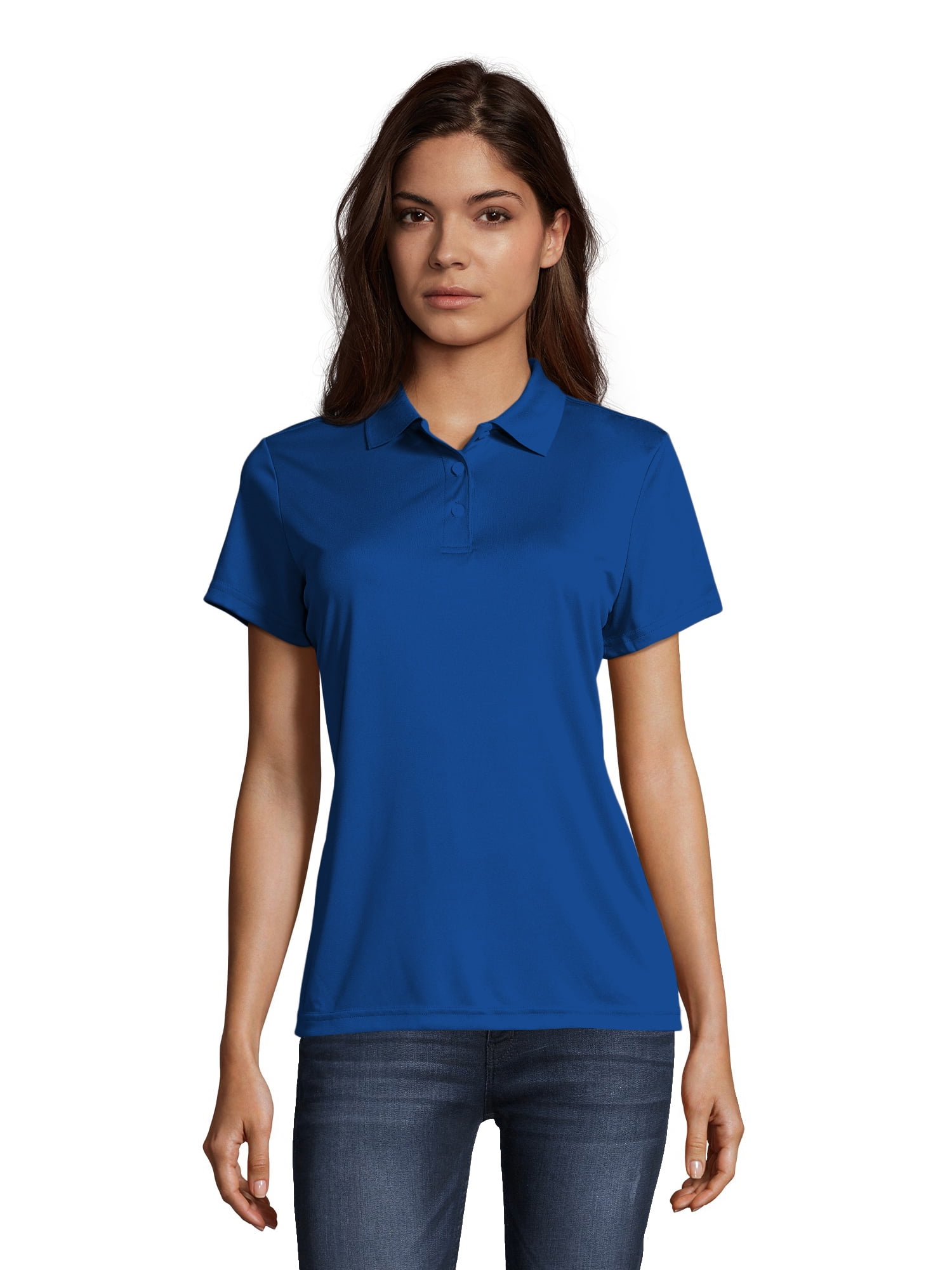 Hanes women's polo shirts hotsell