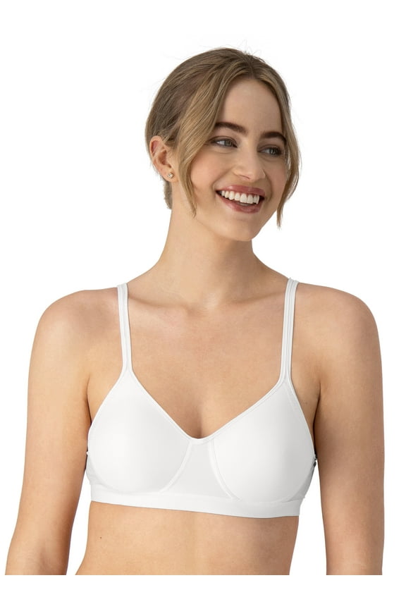 Womens Wireless T-Shirt Bra, Cooling Comfort Convertible Bra, Moisture-Wicking