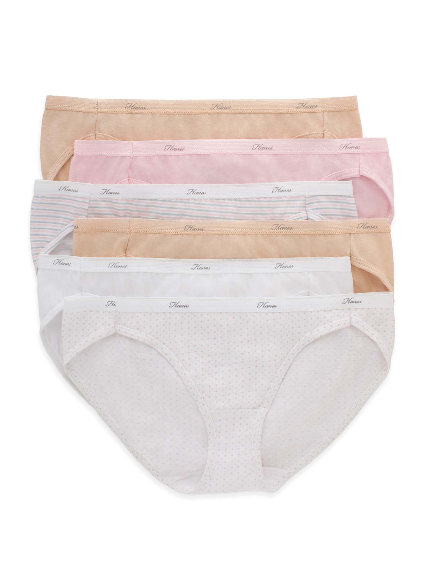 Hanes 6-Pack Hi-Cut Panties Cotton Womens Underwear Nepal
