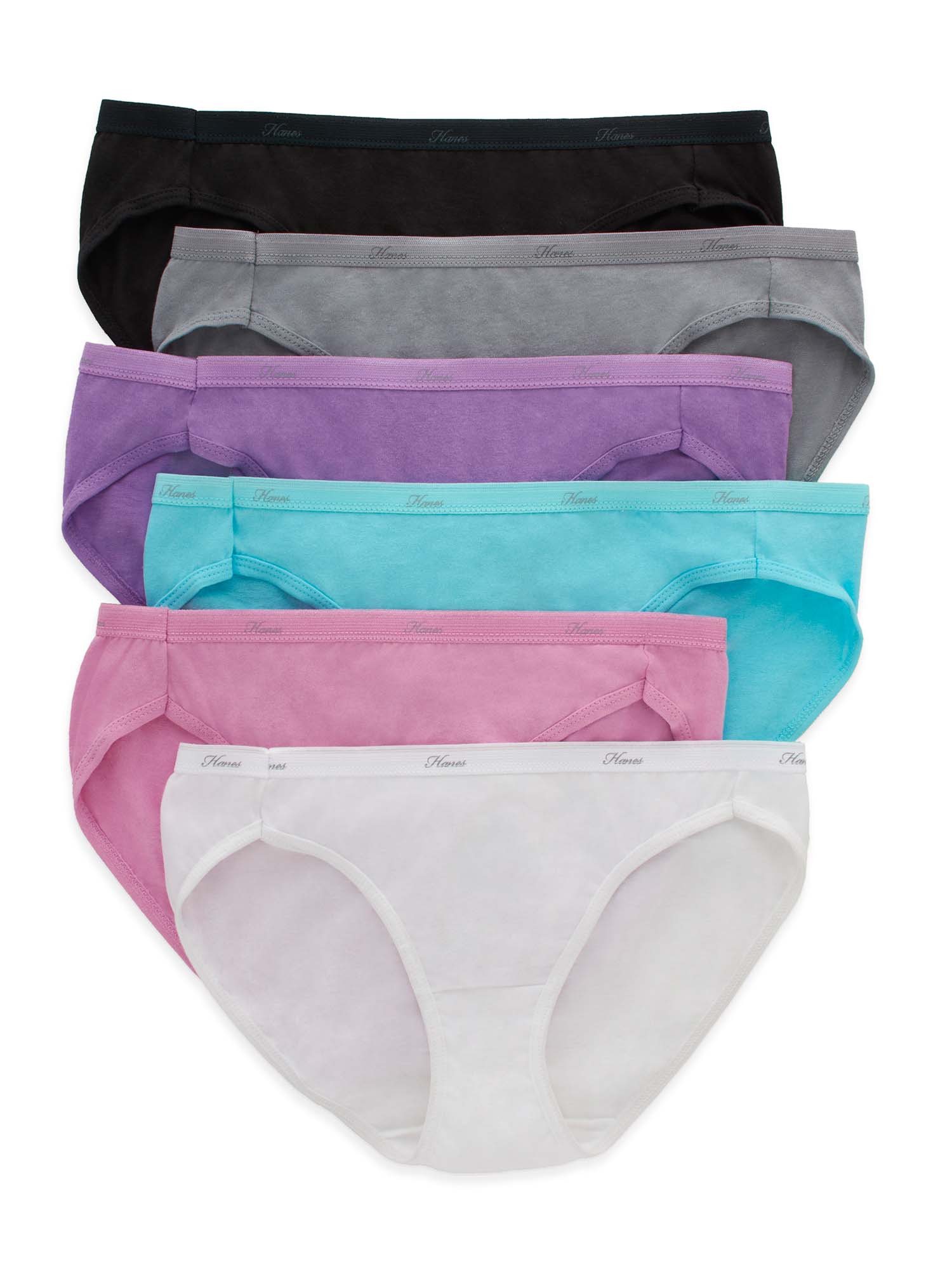 Hanes Women's Cotton Bikini Underwear, 6-Pack - image 1 of 7