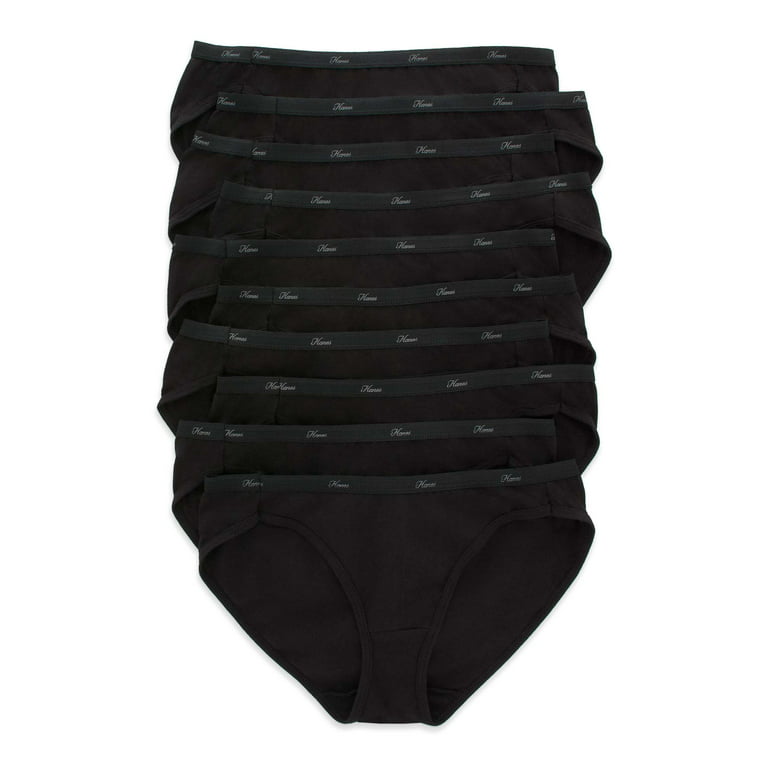 Hanes Women's Cotton Bikini 10-Pack 5 Assorted at  Women's Clothing  store