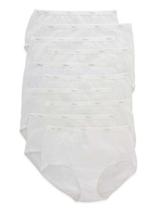 Women's Hanes 45UOBB Cotton Blend Boxer Brief Panty - 3 Pack  (Black/White/Shelton XL) 