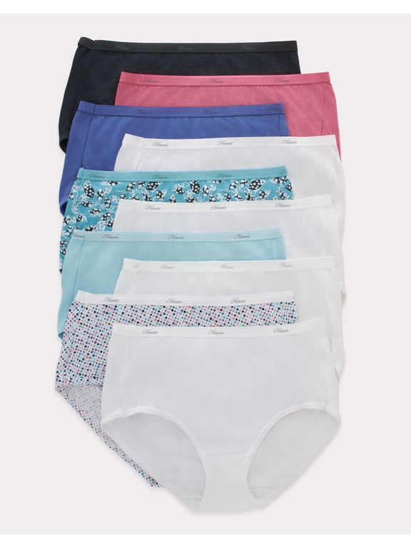 Women's Underwear Pack, 10-Pack, Softening Cotton Panties