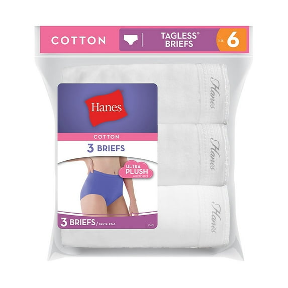 Hanes Women's Cotton Briefs - D40LWH