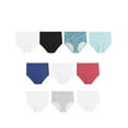 thumbnail image 1 of Hanes Cotton High Waist Brief Panties 10-Pack Assorted 10 Women's, 1 of 2