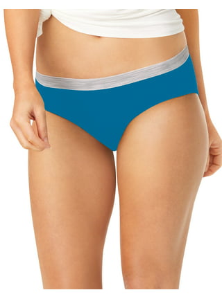Hanes Women's Ribbed Cotton Hipster Underwear, 6-Pack 