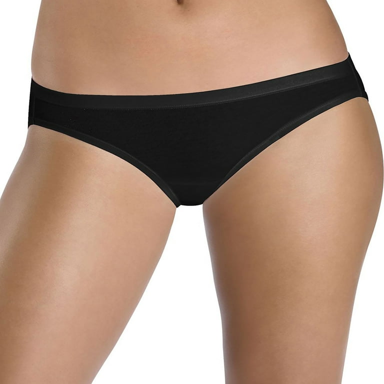 Hanes Cotton Stretch Women's Low Rise Briefs with ComfortSoft Waistband