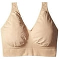 thumbnail image 1 of Hanes Women's Cozy Seamless Wire Free Bra, Nude, Large, 1 of 4