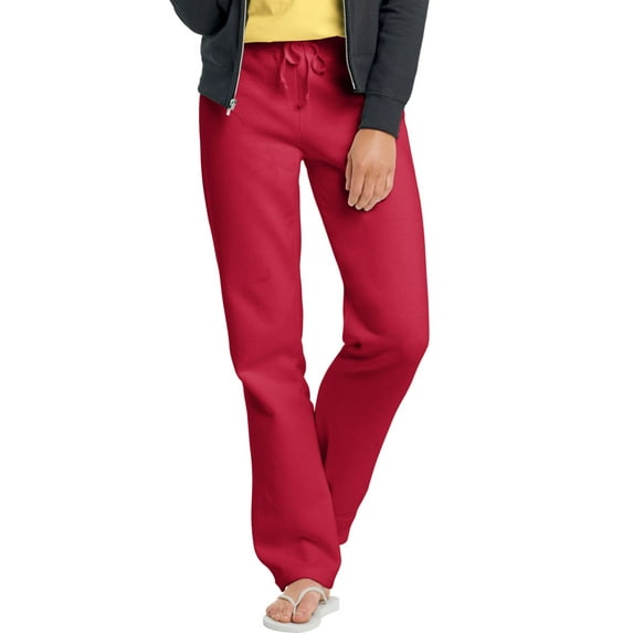 Hanes Women's Drawstring Sweatpants Size Medium, Deep Red