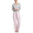 thumbnail image 1 of Hanes Women's Dreamscape Longsleeve Top and Pajama Bottom Butter Knit Sleep and Lounge Set, 1 of 3