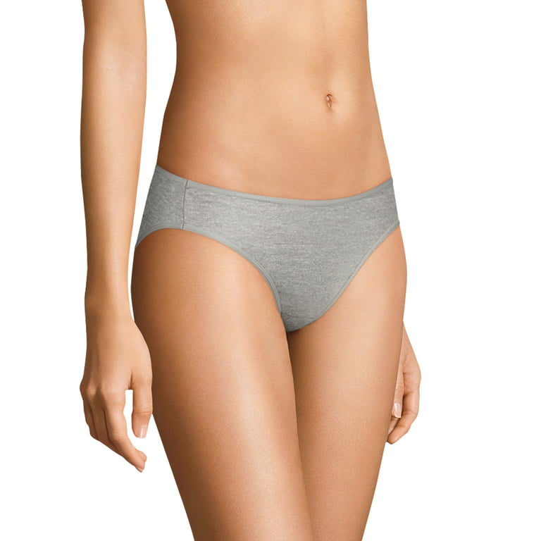 Hanes Women's Renew Eco-Friendly Cotton Bikini Underwear 3-Pack, Assorted,  7 at  Women's Clothing store
