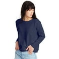 thumbnail image 1 of Hanes Women’s EcoSmart Cotton-Blend Fleece Crewneck Sweatshirt, 1 of 3