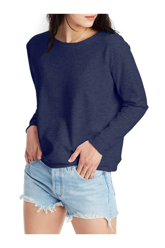 Women’s EcoSmart Cotton-Blend Fleece Crewneck Sweatshirt