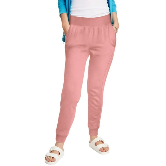 Hanes EcoSmart Women's Fleece Joggers, 29" Mauve S