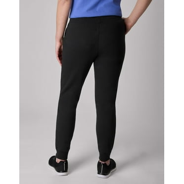 Hanes EcoSmart Women's Fleece Joggers, 29" Ebony L