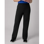 HANES EcoSmart Women's Fleece Sweatpants with Open Bottom Legs, 30.5" Ebony 2XL