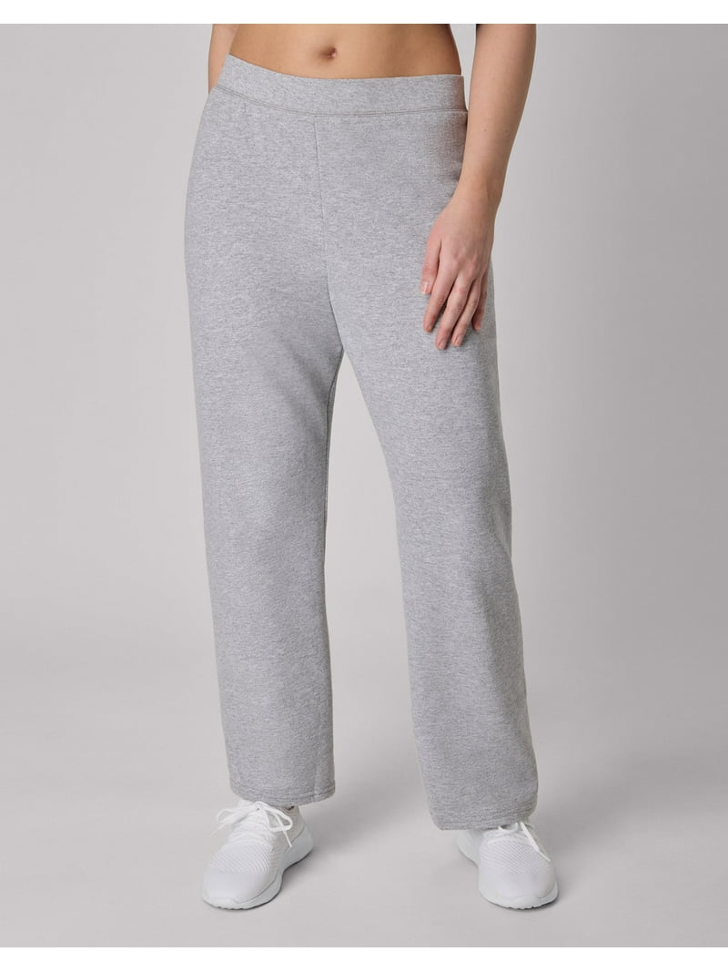 Hanes Women's EcoSmart Fleece Sweatpants, Open Bottom Legs,