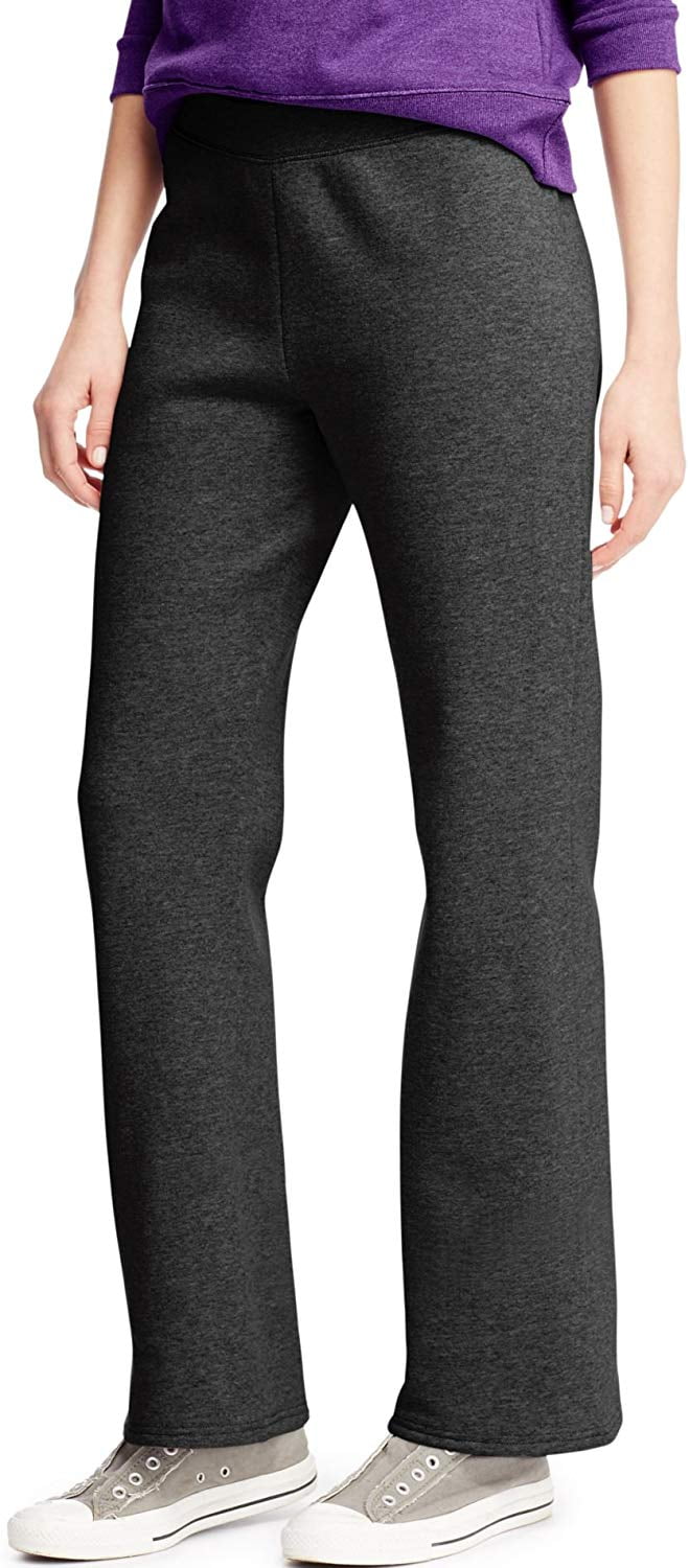 Hanes Women's EcoSmart Fleece Sweatpants with Open Bottom Legs, 30.5" Inseam, Sizes S-2XL