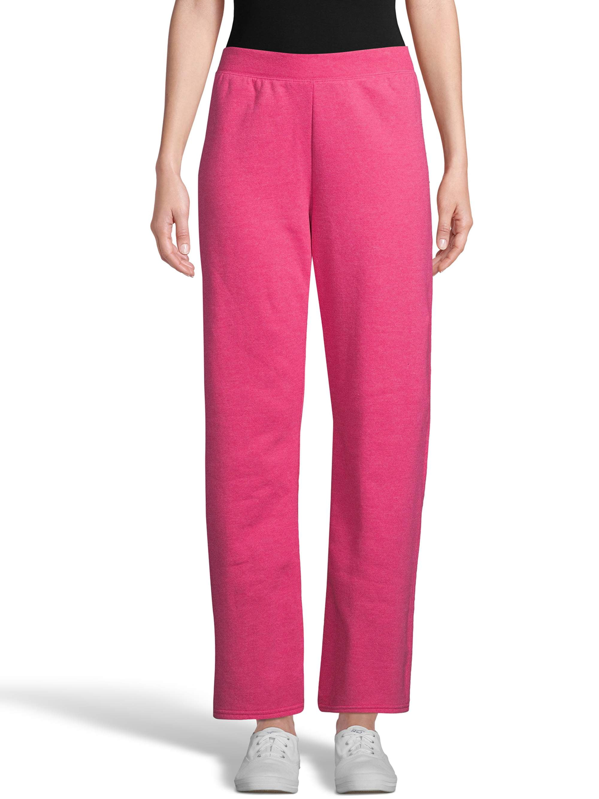 Hanes Women's EcoSmart Fleece Sweatpants with Open Bottom Legs
