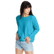Hanes Women's Fleece Crewneck Long Sleeve Pullover Sweatshirt, Sizes S-XXL