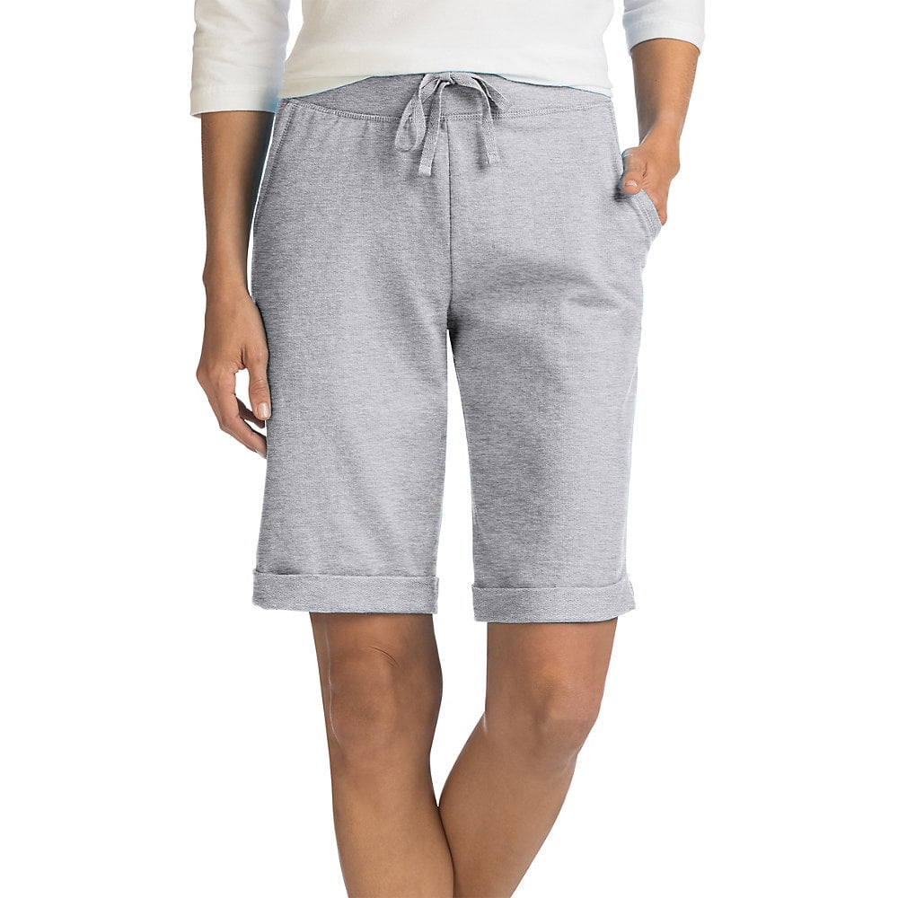 Hanes Women's French Terry Bermuda Pocket Short - Walmart.com