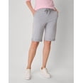 thumbnail image 1 of Hanes Women's French Terry Bermuda Shorts, 11" Light Steel S, 1 of 10