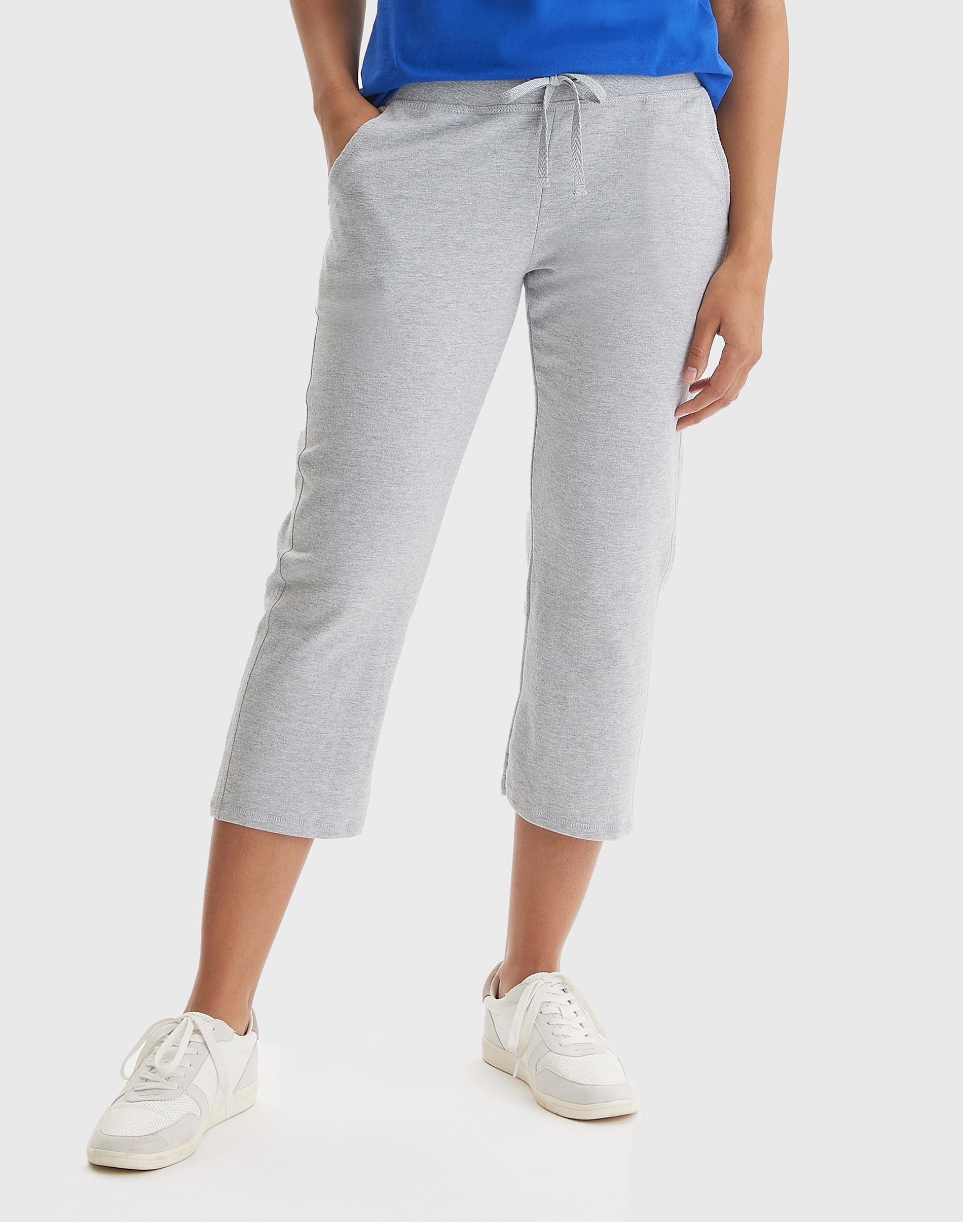 Hanes Women's Cotton Style French Terry Sweatpants Capri
