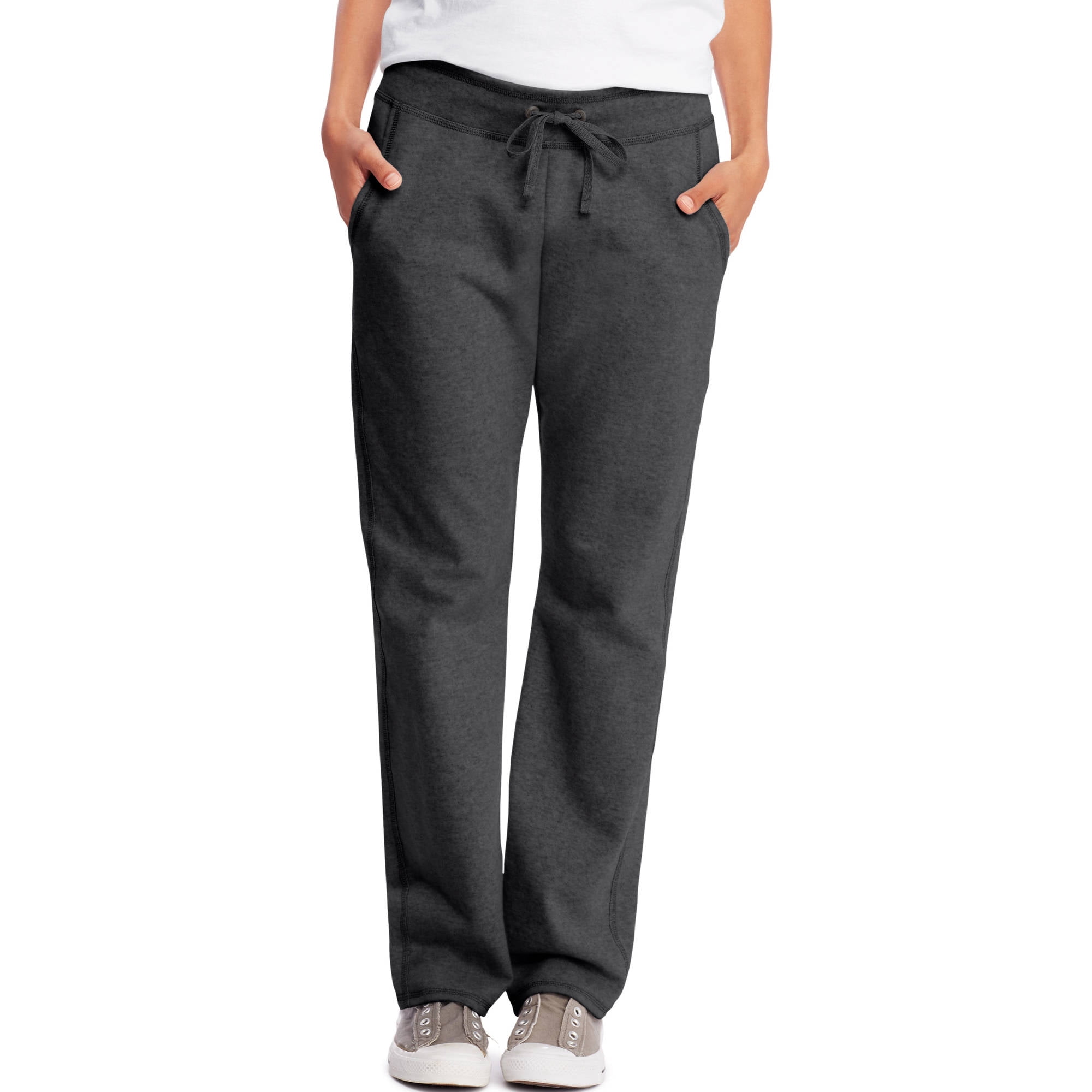 GetUSCart- Hanes Women's Petite-Length Middle Rise Sweatpants - Large -  Hanes Navy Heather