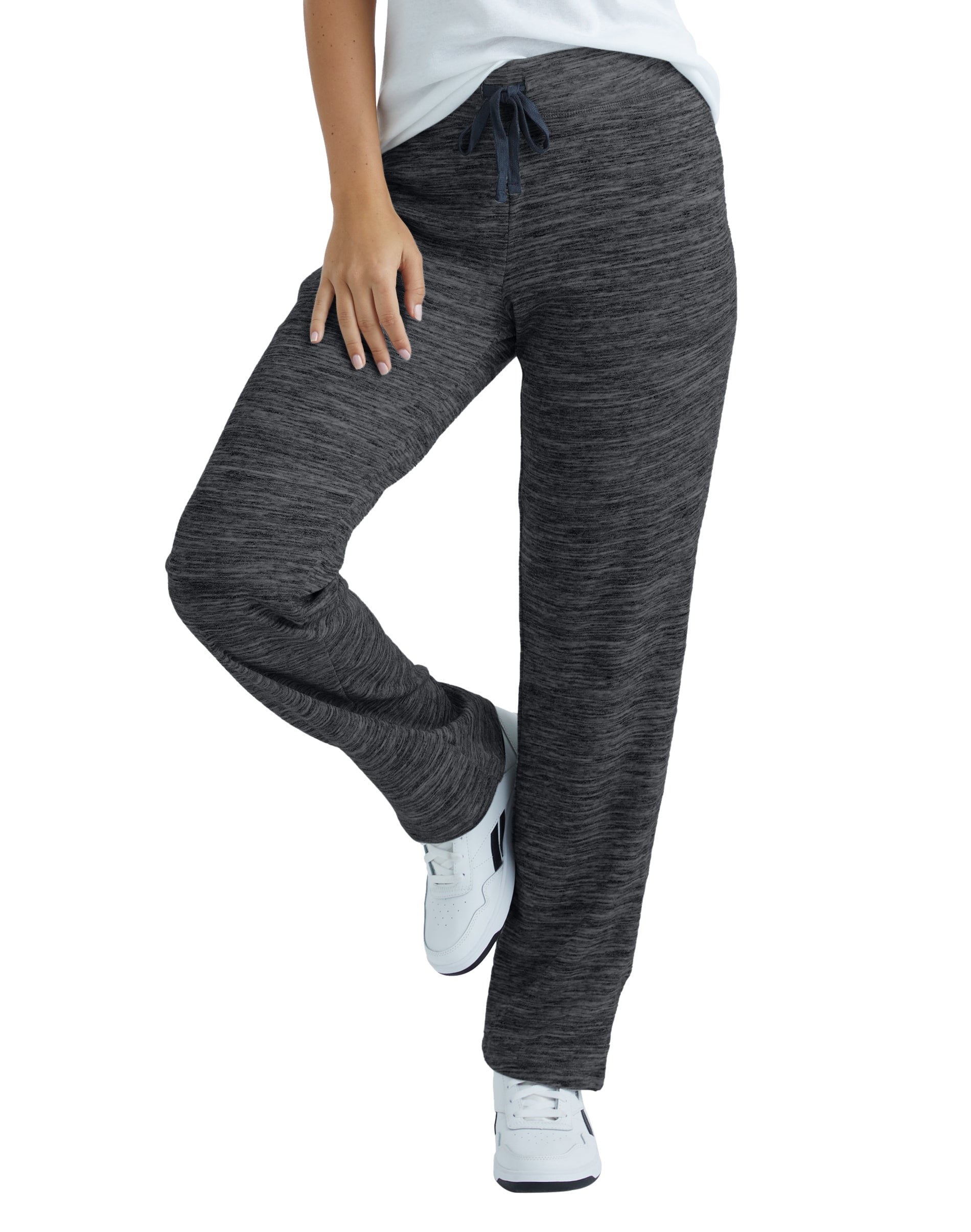 Hanes Women s French Terry Pant Ebony XL Walmart