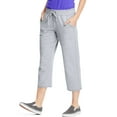 thumbnail image 1 of Hanes Women's French Terry Pocket Capri Pant, Sizes S-XXL, 1 of 2