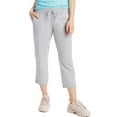 Hanes Womens French Terry Capri Pants With Pockets Brushed For