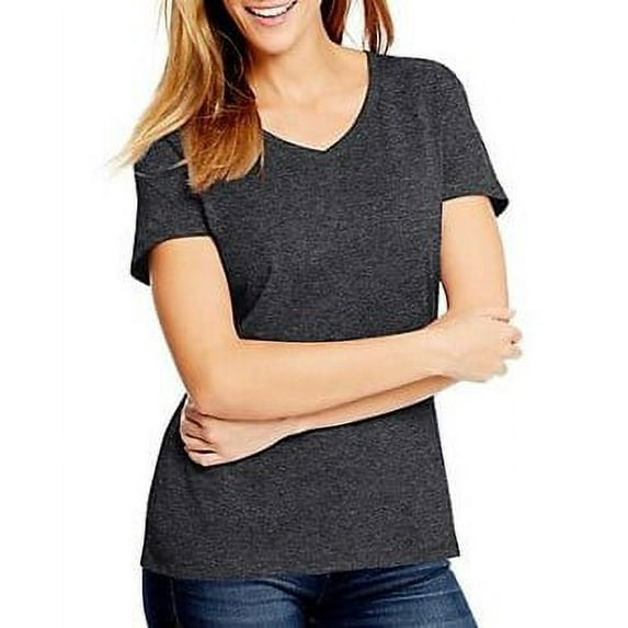 Hanes Women's FreshIQ X-Temp Tri-Blend Performance V-Neck Tee
