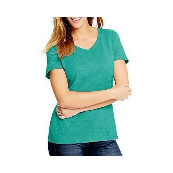 Hanes Women's FreshIQ X-Temp Tri-Blend Performance V-Neck Tee