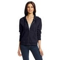 thumbnail image 1 of Hanes Women's Full Zip EcoSmart Fleece Hoodie, Deep Navy, Large, 1 of 2