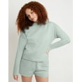 thumbnail image 1 of Hanes Women's Garment Dyed Fleece Sweatshirt Antique Jade XL, 1 of 5