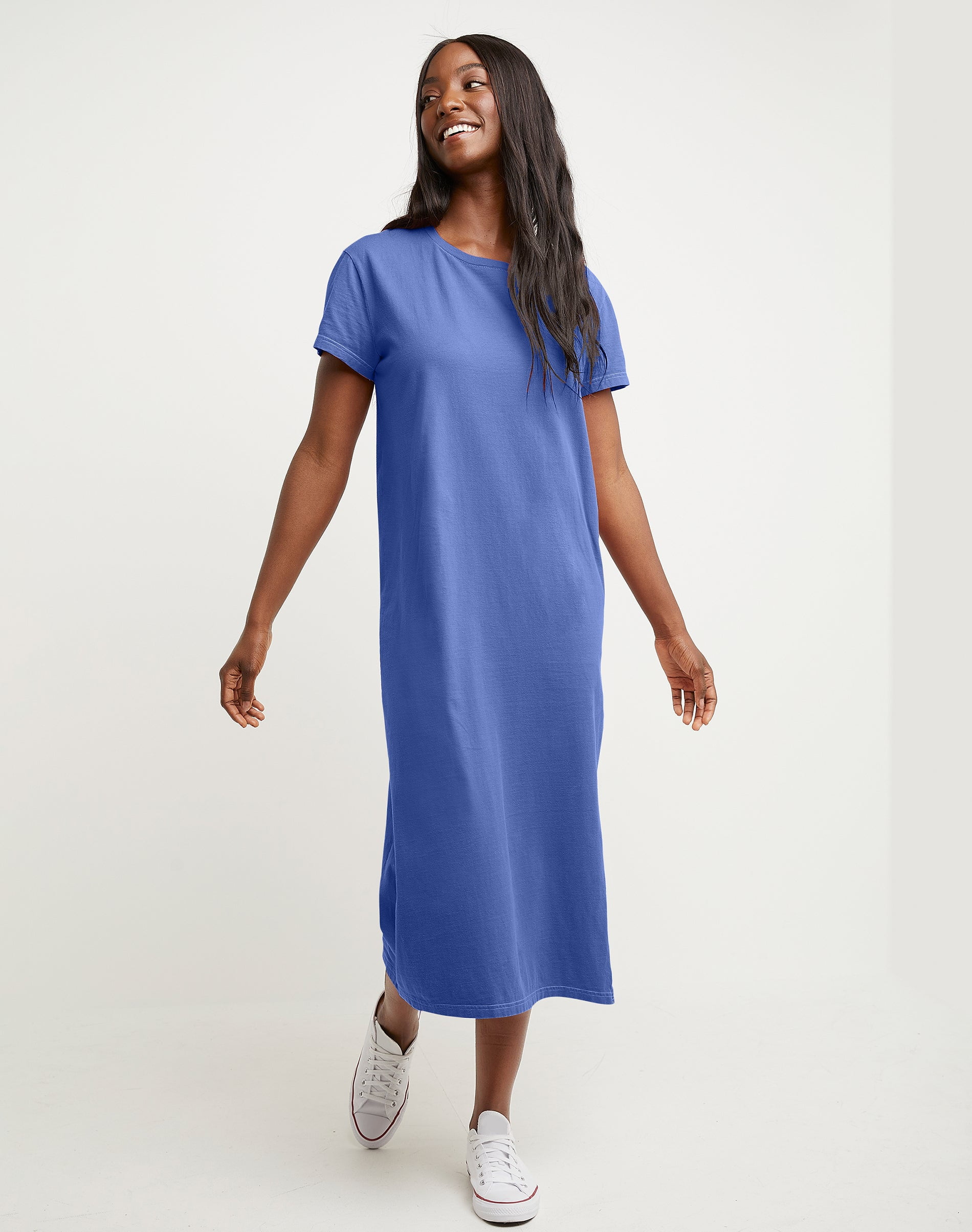 forte forte blue dress Forte Forte "Northern Light" Print Satin Dress Night Fall
