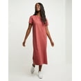thumbnail image 1 of Hanes Women's Garment Dyed Midi Dress Nantucket Red S, 1 of 6