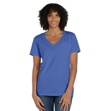 Hanes Women's Nano-T V-Neck T-Shirt - Walmart.com
