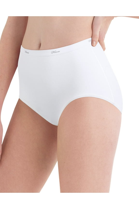 Women's High-Waisted Brief Underwear Pack, Moisture-Wicking, 6-Pack Basic 10