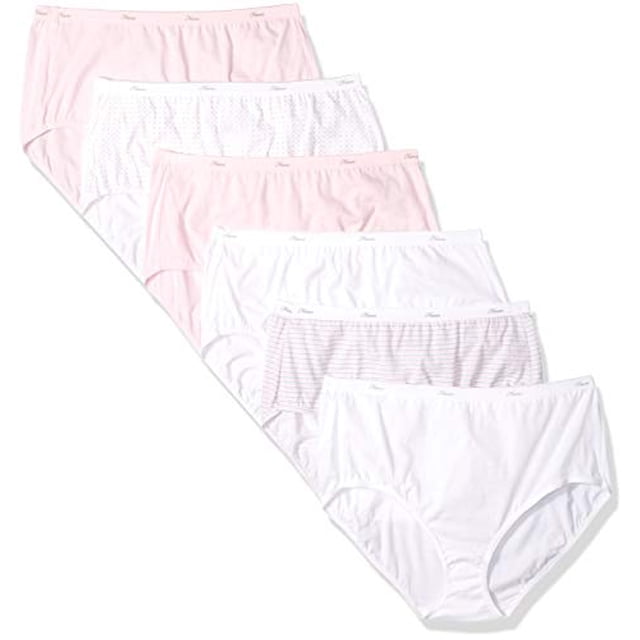 Hanes Women's High-Waisted Brief Underwear, Moisture-Wicking ...