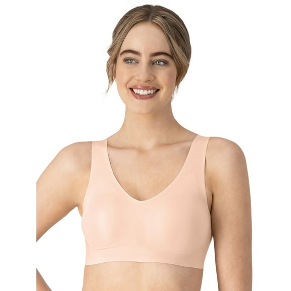 Hanes Womens Bralette, Invisible Embrace Pullover Bralette, Moisture-Wicking T-Shirt Bra