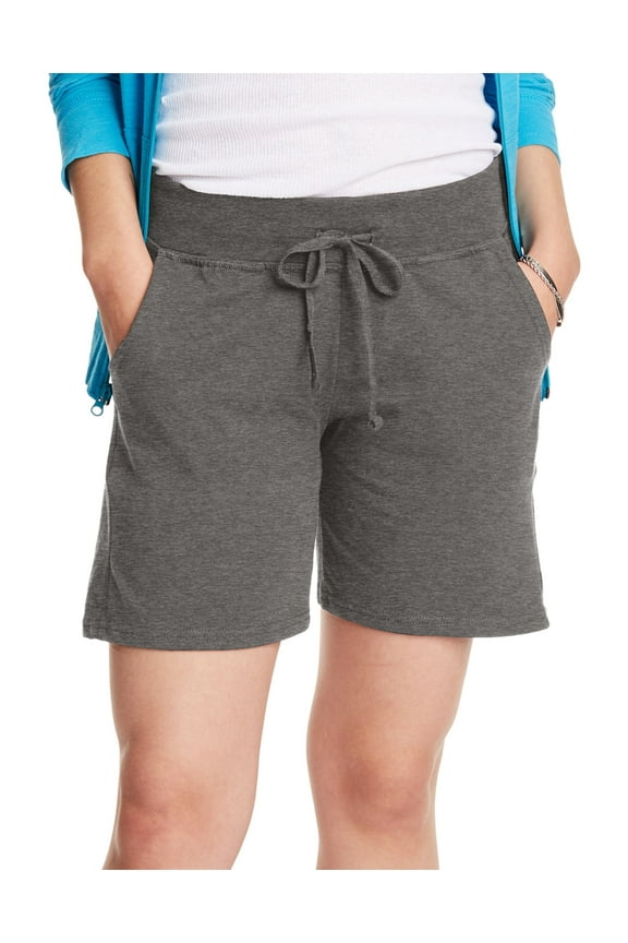 Women's Jersey Pocket Shorts, 7" Charcoal Heather S