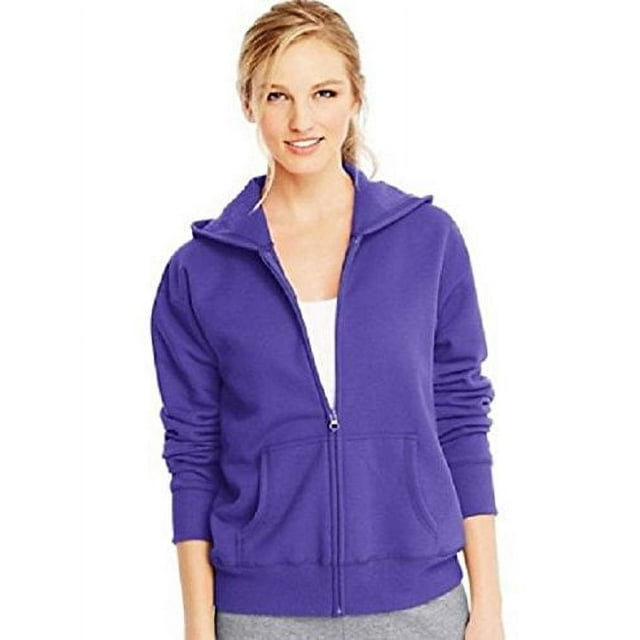 Hanes Women's Lightweight Fleece Zip Up Hoodie, Sizes S-XXL - Walmart.com