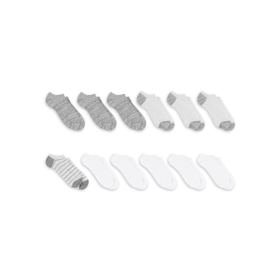 Hanes Women's Lightweight No Show Socks, 12-Pack, Sizes 8-12