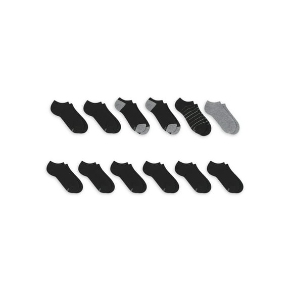 Hanes Women's Lightweight No Show Socks, 12-Pack, Sizes 8-12