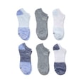 thumbnail image 1 of Hanes Women's Lightweight Performance No Show Socks, 6-Pairs Blue 5-9, 1 of 2
