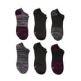 thumbnail image 1 of Hanes Women's Lightweight Performance No Show Socks, 6-Pairs Black 5-9, 1 of 2
