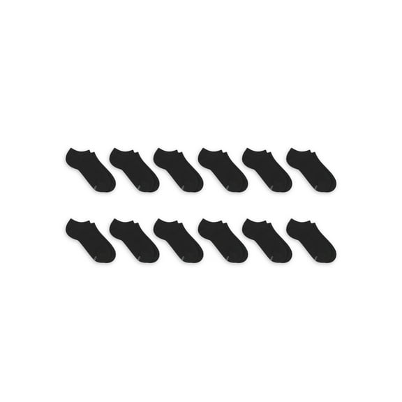 Hanes Women's Lightweight Super No Show Socks, 12-Pack, Sizes 8-12