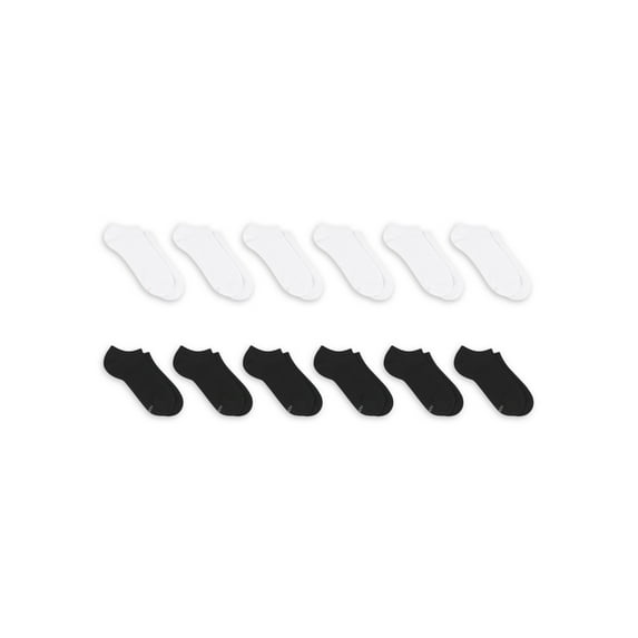 Hanes Women's Lightweight Super No Show Socks, 12-Pack, Sizes 8-12