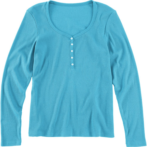 Hanes Women's LongSleeve Rib Henley